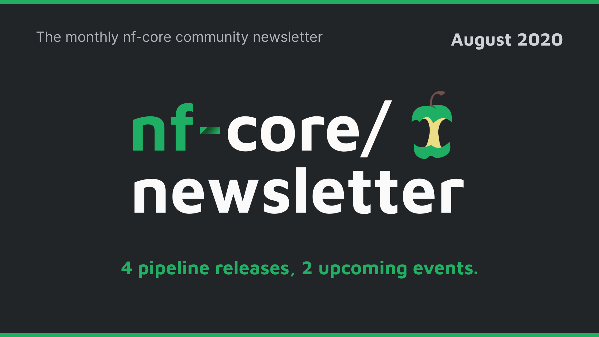 nf-core newsletter — August 2020