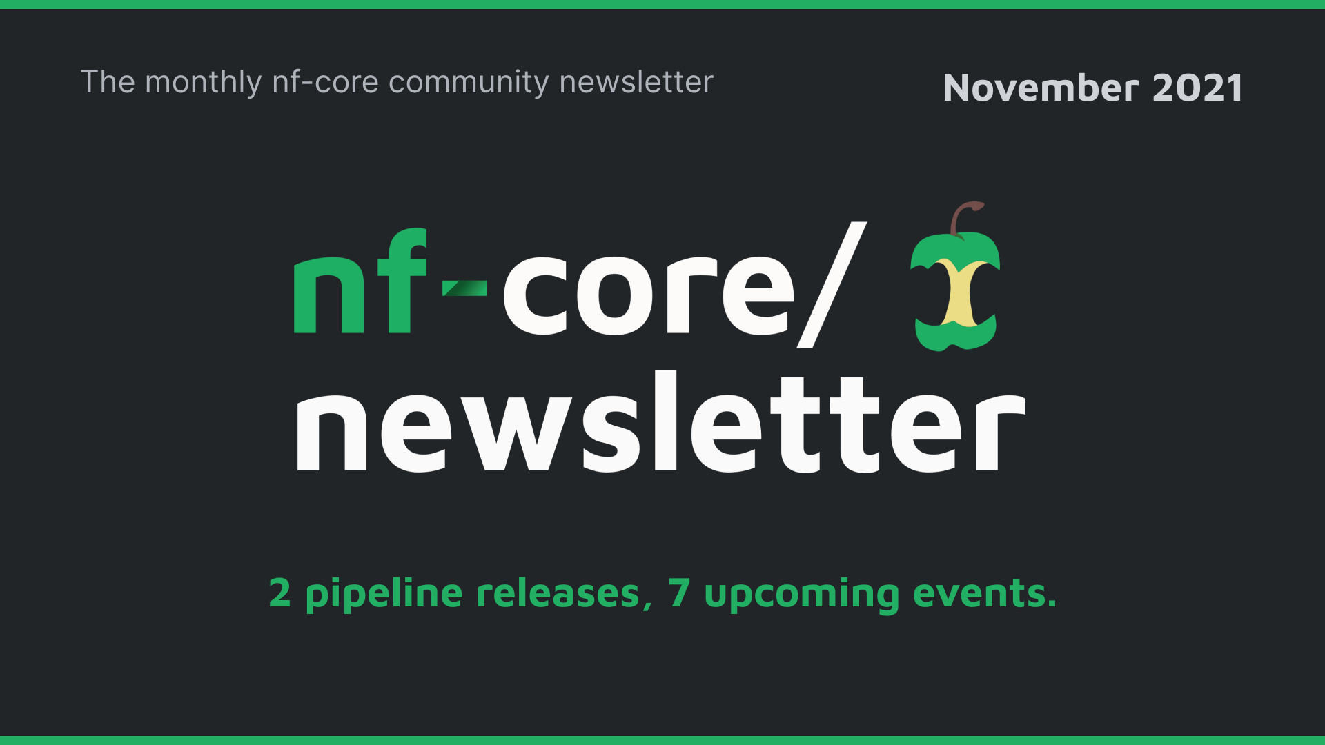 nf-core newsletter — November 2021